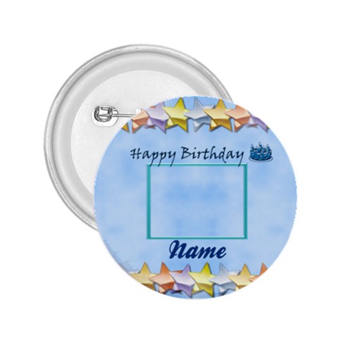 Happy Birthday Button By Daniela Front