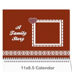 A Family Story Calendar 18m - Wall Calendar 11  x 8.5  (12-Months)