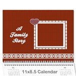 A Family Story Calendar 18m - Wall Calendar 11  x 8.5  (12-Months)