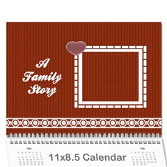 A Family Story Calendar 12m - Wall Calendar 11  x 8.5  (12-Months)