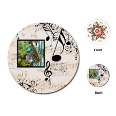 Must be the Music round playing cards - Playing Cards Single Design (Round) Must be the Music round playing cards - Playing Cards Single Design (Round)