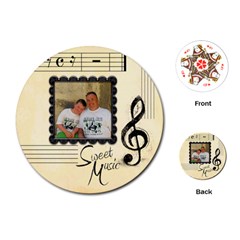Sweet Music round playing cards - Playing Cards Single Design (Round) Sweet Music round playing cards - Playing Cards Single Design (Round)