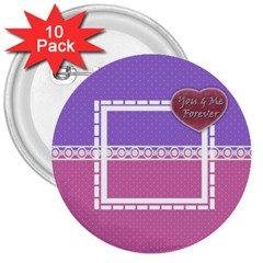 You & Me Forever Buttons - 3  Button (10 pack)