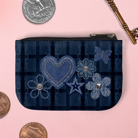 Denim Mini Coin Purse By Lil Back