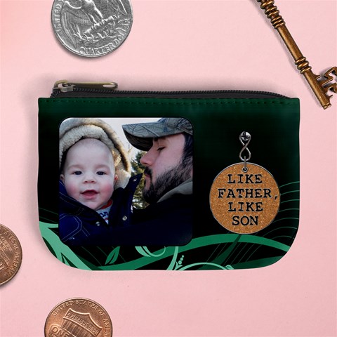 Like Father, Like Son Mini Coin Purse By Lil Front