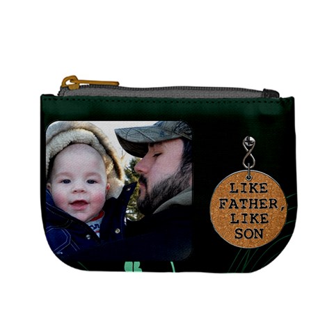 Like Father, Like Son Mini Coin Purse By Lil Front