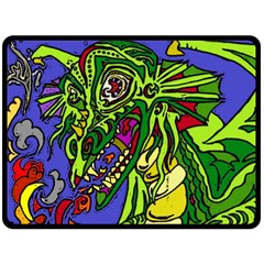 Old Dragon - Fleece Blanket (Large)