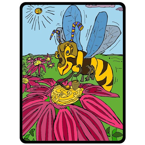 Bee World By Alienjunkyard 80 x60  Blanket Front