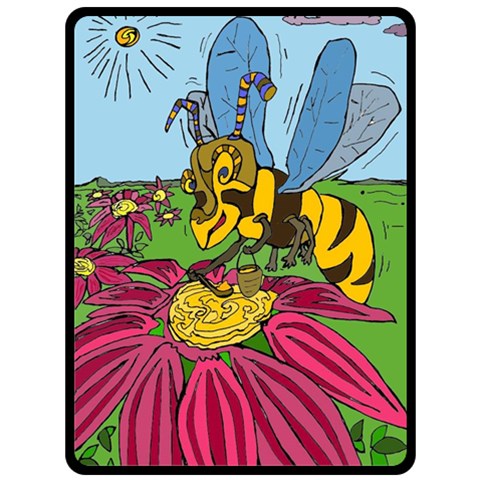 Bee World By Alienjunkyard 80 x60  Blanket Front
