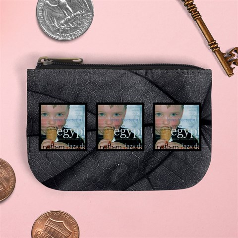 Its A Jungle Out There Monochrome Mini Coin Purse By Catvinnat Front