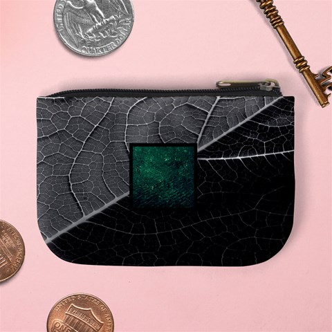 Its A Jungle Out There Monochrome Mini Coin Purse By Catvinnat Back