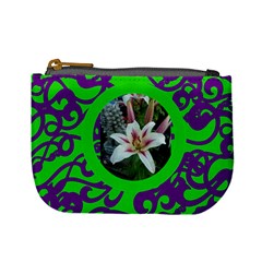 Funky Green & Purple Mini Coin Purse