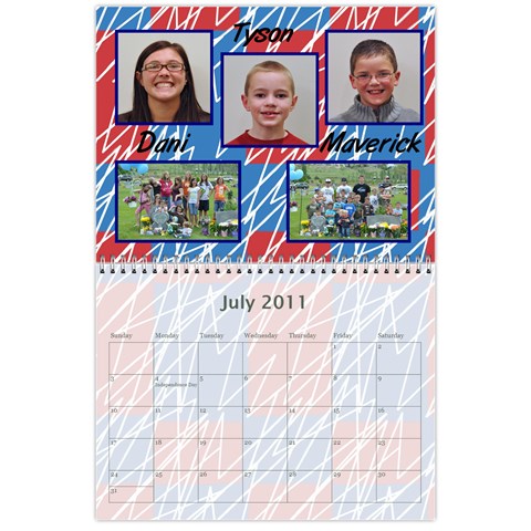 2011 Calendar By Tammy Jul 2011