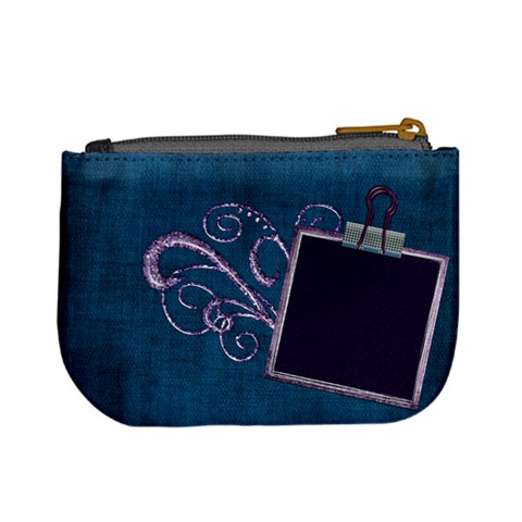 Lavender Rain Coin Bag 2 By Lisa Minor Back