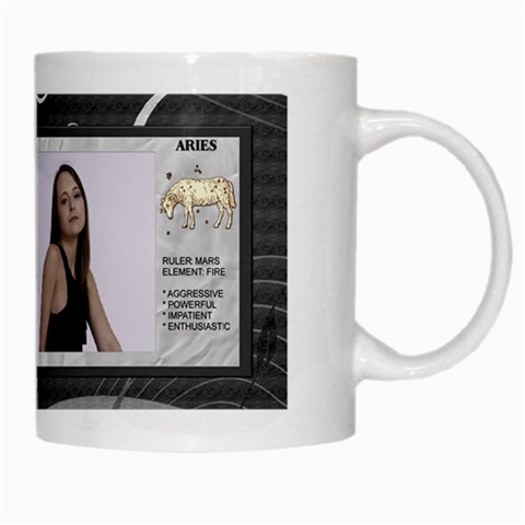Aries Zodiac Mug By Lil Right