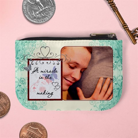 A Moment In My Tummy Mini Coin Purse By Lil Back