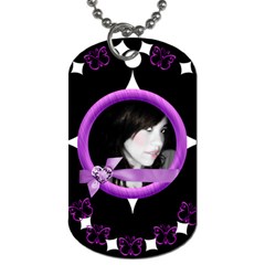 purple - Dog Tag (Two Sides)