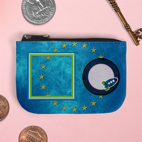 A Space Story Coin Bag 1 By Lisa Minor Front