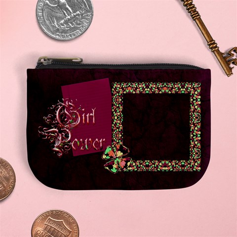 Girl Power Coin Bag 1 By Lisa Minor Front