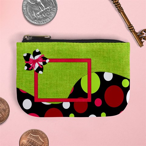 Cherry Slush Coin Bag 1 By Lisa Minor Front
