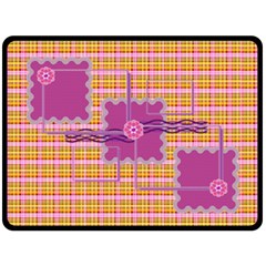 Pinky Yellow Blanket - Fleece Blanket (Large)