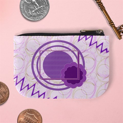 Purple Circle Coin Purse By Daniela Back