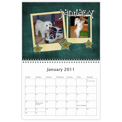2011 Snowy s Calendar By Xinpei Jan 2011