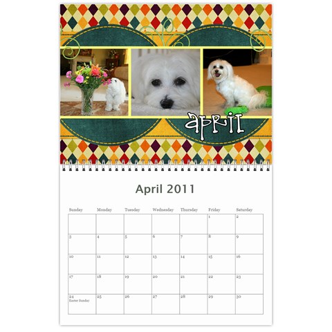 2011 Snowy s Calendar By Xinpei Apr 2011