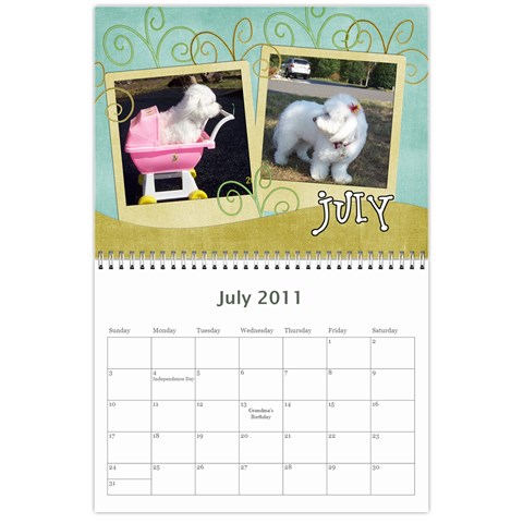 2011 Snowy s Calendar By Xinpei Jul 2011