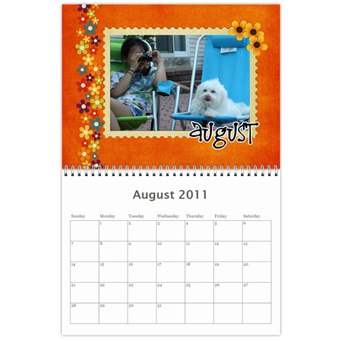 2011 Snowy s Calendar By Xinpei Aug 2011