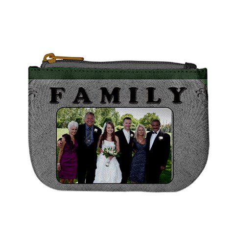 Family Love Mini Coin Purse By Lil Front
