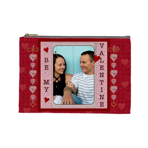 Be My Valentine Large Cosmetic Case By Lil Front