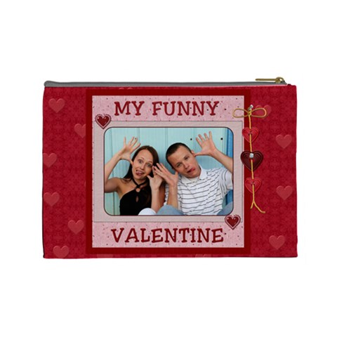 Be My Valentine Large Cosmetic Case By Lil Back