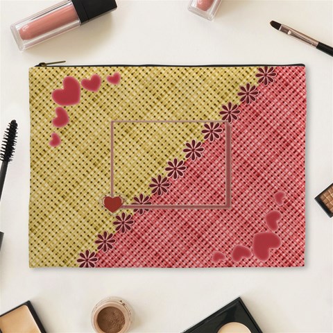 Love Xl Cosmetic Bag By Daniela Front