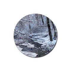 snow coasters - Rubber Round Coaster (4 pack)