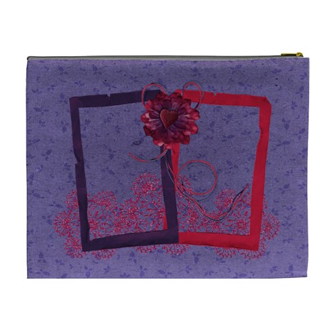 Love Ya Big Custom Cosmetic Bag (xl) By Mikki Back