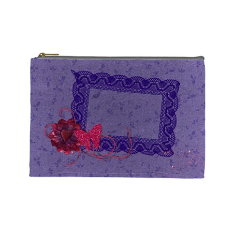 Love Ya Big Custom Cosmetic Bag (l)  By Mikki Front