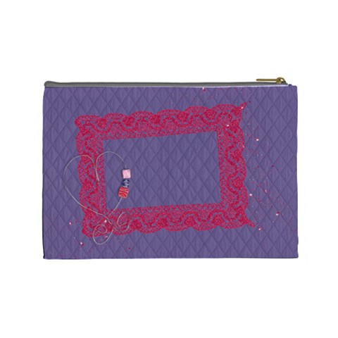 Love Ya Big Custom Cosmetic Bag (l)  By Mikki Back