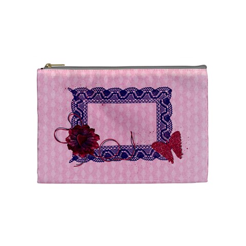 Love Ya Big Custom Cosmetic Bag (m)  By Mikki Front