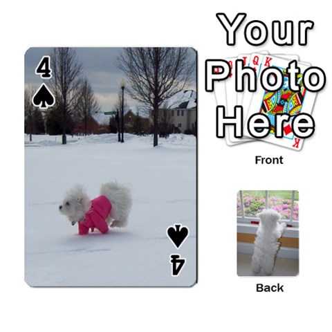 Playing Cards With Snowy s Photos By Xinpei Front - Spade4