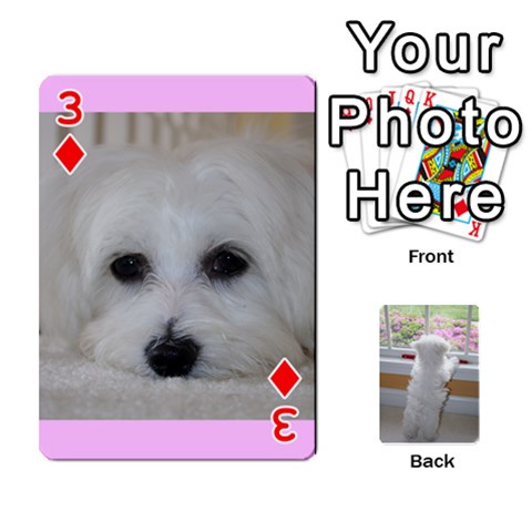 Playing Cards With Snowy s Photos By Xinpei Front - Diamond3