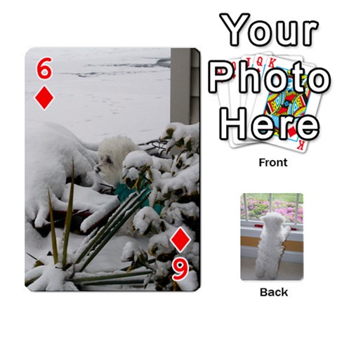 Playing Cards With Snowy s Photos By Xinpei Front - Diamond6