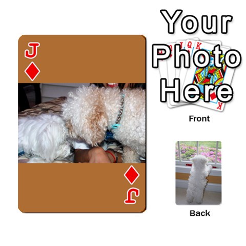 Jack Playing Cards With Snowy s Photos By Xinpei Front - DiamondJ