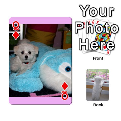 Queen Playing Cards With Snowy s Photos By Xinpei Front - DiamondQ