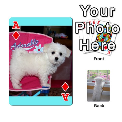 Ace Playing Cards With Snowy s Photos By Xinpei Front - DiamondA