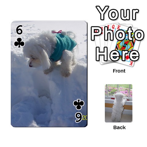 Playing Cards With Snowy s Photos By Xinpei Front - Club6