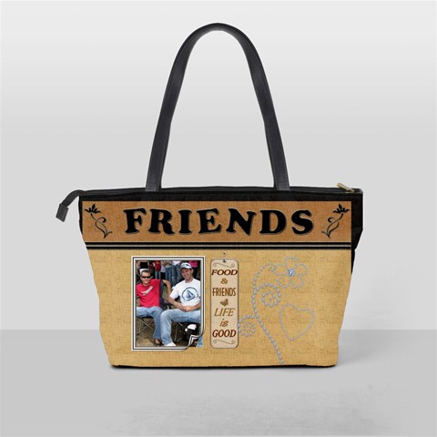 Food & Friends Classic Shoulder Handbag By Lil Back