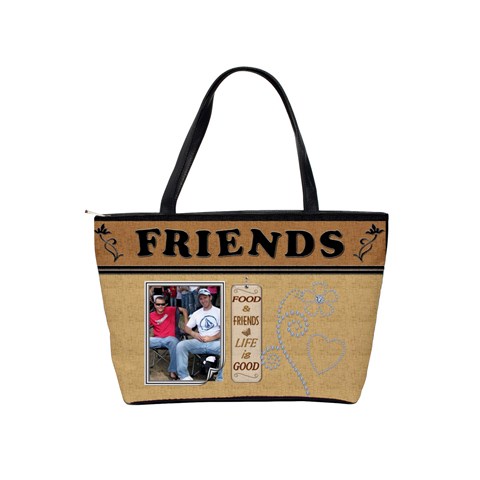 Food & Friends Classic Shoulder Handbag By Lil Back