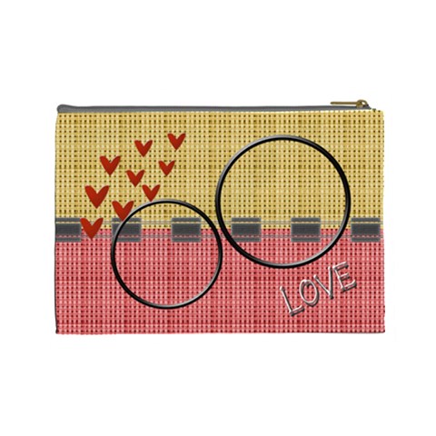 Love U L Cosmetic Bag By Daniela Back