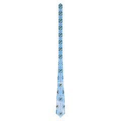 Blue Sky Cloudes Father & Son tie single side - Necktie (One Side)